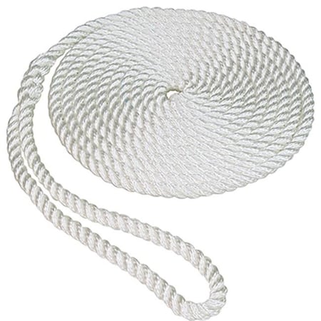 Unified Marine Unified Marine 50013001 Nylon Dockline; White - 0.38 in. x 20 ft. 178821